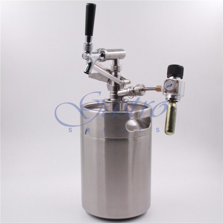 Mini KEG súdok 5L s výčapnou súpravou pivo - SADA 
